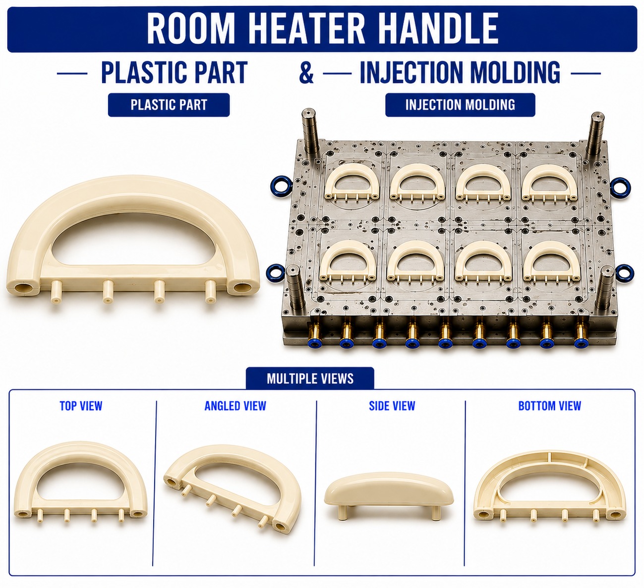 Room Heater Plastic Handle Mould and Moulding Service